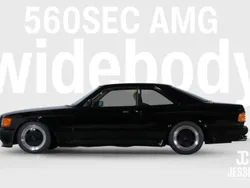 Noir Utilisé 1990 Mercedes 560 AMG Coupé | 369 000 €