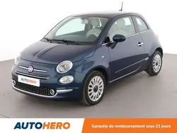 Bleu Utilisé 2018 Fiat 500 Lounge Citadine | 9 490 € (Prix juste)