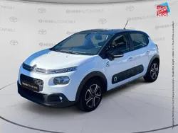 Noir Utilisé 2018 Citroën C3 PureTech Citadine | 8 499 € (Prix juste)