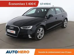 Noir Utilisé 2018 Audi A3 Sportback S-Line Berline | 16 090 € (Prix juste)