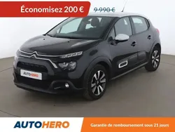Noir Utilisé 2020 Citroën C3 PureTech Citadine | 9 490 € (Prix juste)