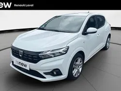 Blanc Utilisé 2021 Dacia Sandero Comfort Citadine | 12 990 € (Prix juste)