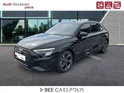 Noir mythe métallisé Utilisé 2024 Audi A3 Sportback e-tron S-Line Berline | 37 490 € (Prix assez cher)