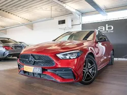 Rouge Utilisé 2022 Mercedes C300 AMG line Break | 40 990 € (Bon prix)