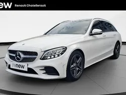 Blanc Utilisé 2019 Mercedes C220 AMG line Break | 27 990 € (Prix juste)