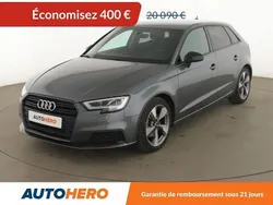 Gris Utilisé 2018 Audi A3 Sportback Sport Berline | 19 690 € (Super prix)
