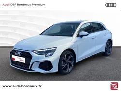 Blanc Utilisé 2023 Audi A3 Sportback S-Line Berline | 37 990 € (Prix assez cher)
