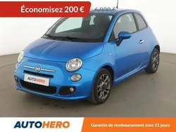 Bleu Utilisé 2015 Fiat 500 S Citadine | 6 790 € (Prix juste)