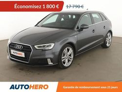 Gris Utilisé 2018 Audi A3 Sportback S-Line Berline | 15 990 € (Prix juste)