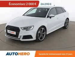 Blanc Utilisé 2019 Audi A3 Sportback S-Line Berline | 24 290 € (Prix juste)