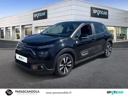 Noir Utilisé 2022 Citroën C3 PureTech Citadine | 11 990 € (Prix juste)