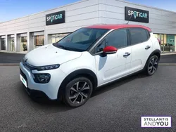 Blanc Utilisé 2022 Citroën C3 Shine Citadine | 13 990 € (Prix juste)
