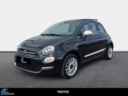 Noir Utilisé 2017 Fiat 500 Lounge Berline | 9 990 € (Prix juste)