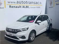 Blanc Utilisé 2023 Dacia Sandero Expression Citadine | 14 990 € (Prix juste)