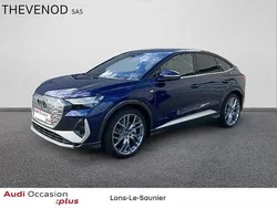 Bleu navarre métallisé Utilisé 2024 Audi Q4 Sportback e-tron Design SUV | 52 900 € (Prix cher)