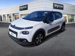 Blanc banquise (o) noir onyx Utilisé 2020 Citroën C3 PureTech Citadine | 12 489 € (Bon prix)