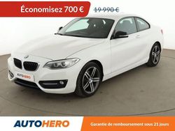 Blanc Occasion 2016 BMW 220 Sport Line Coupé | 19 290 € (Prix juste)