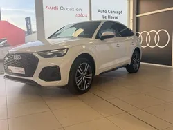 Blanc glacier métallisé Utilisé 2024 Audi Q5 Sportback S-Line SUV | 60 990 € (Prix assez cher)