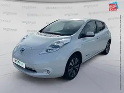 Blanc lunaire Utilisé 2018 Nissan Leaf Tekna Citadine | 8 999 € (Prix juste)