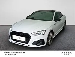 Blanc arcona Utilisé 2024 Audi A5 S-Line Coupé | 54 990 € (Prix assez cher)