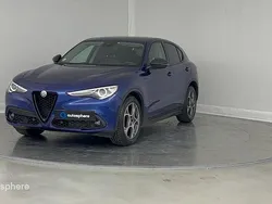 Bleu Utilisé 2021 Alfa Romeo Stelvio Sprint SUV | 33 799 € (Prix juste)