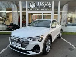 Blanc Utilisé 2020 Audi e-tron Sportback S-Line SUV | 51 271 € (Prix cher)