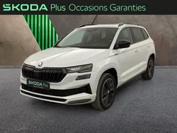 Blanc lune métallisée Utilisé 2024 Skoda Karoq SportLine SUV | 33 900 € (Prix assez cher)