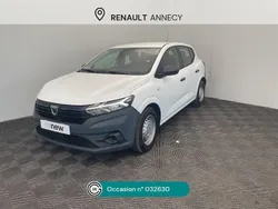 Blanc Utilisé 2021 Dacia Sandero Acces Citadine | 8 990 € (Bon prix)