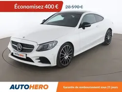Blanc Utilisé 2018 Mercedes C220 AMG line Coupé | 28 190 € (Prix assez cher)