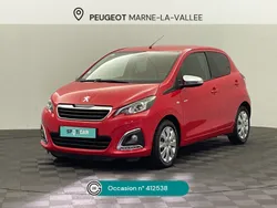 Rouge Utilisé 2021 Peugeot 108 Style Citadine | 10 480 € (Prix juste)