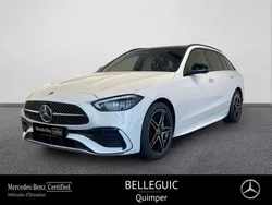 Blanc Utilisé 2024 Mercedes C220 AMG line | 68 880 €