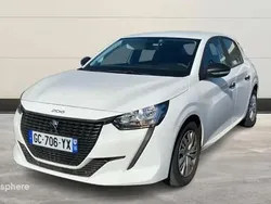 Blanc banquise (o) Utilisé 2021 Peugeot 208 S Citadine | 10 499 € (Bon prix)