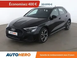 Noir Utilisé 2022 Audi A3 Sportback S-Line Berline | 29 690 € (Prix juste)