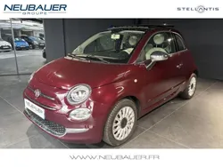 Coloris métal opéra bordeaux Utilisé 2019 Fiat 500 Lounge Berline | 15 970 € (Prix assez cher)