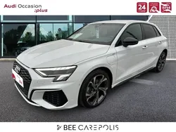 Blanc glacier métallisé Utilisé 2024 Audi A3 Sportback e-tron S-Line Berline | 37 890 € (Prix assez cher)