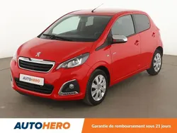 Rouge Utilisé 2021 Peugeot 108 Style Citadine | 10 590 € (Prix juste)