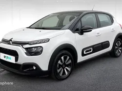 Blanc banquise (o) Utilisé 2021 Citroën C3 PureTech Citadine | 10 476 € (Prix juste)