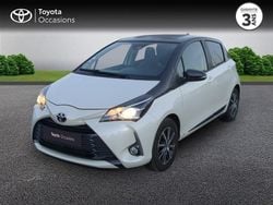 Blanc nacré biton toit gris atlas Occasion 2020 Toyota Yaris Design Berline | 13 500 € (Prix juste)