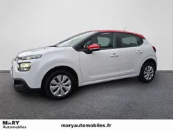 Blanc Utilisé 2021 Citroën C3 PureTech Citadine | 9 990 € (Prix juste)