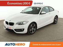 Blanc Utilisé 2015 BMW 218 Sport Line Coupé | 18 790 € (Prix juste)