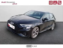 Noir Utilisé 2024 Audi A3 Sportback S-Line Berline | 38 990 € (Prix assez cher)