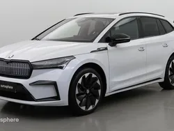 Blanc Utilisé 2024 Skoda Enyaq iV SportLine SUV | 42 999 € (Prix assez cher)