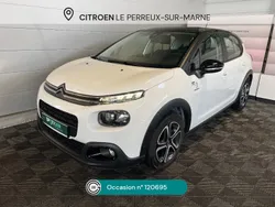 Blanc Utilisé 2019 Citroën C3 PureTech Citadine | 9 430 € (Prix juste)