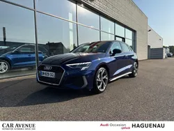 Bleu Utilisé 2023 Audi A3 Sportback S-Line Berline | 32 989 € (Prix juste)