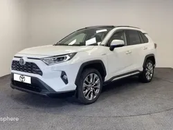 Blanc Utilisé 2021 Toyota RAV4 Hybrid Lounge SUV | 35 999 € (Prix juste)