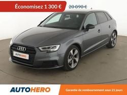 Gris Utilisé 2018 Audi A3 Sportback Sport Berline | 18 790 € (Super prix)