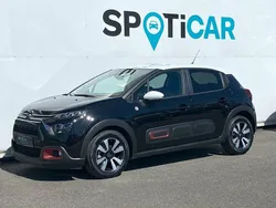 Noir Utilisé 2021 Citroën C3 PureTech Citadine | 12 390 € (Prix juste)