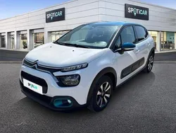 Blanc banquise (o) bleu emeraude Utilisé 2023 Citroën C3 PureTech Citadine | 10 999 € (Bon prix)