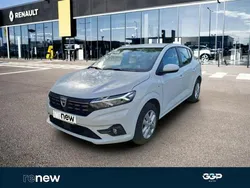 Blanc Utilisé 2022 Dacia Sandero Comfort Citadine | 13 299 € (Prix juste)