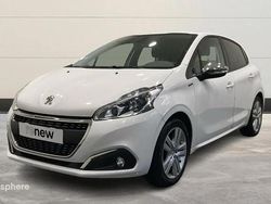 Blanc Utilisé 2019 Peugeot 208 Signature Sky Citadine | 8 999 € (Prix juste)